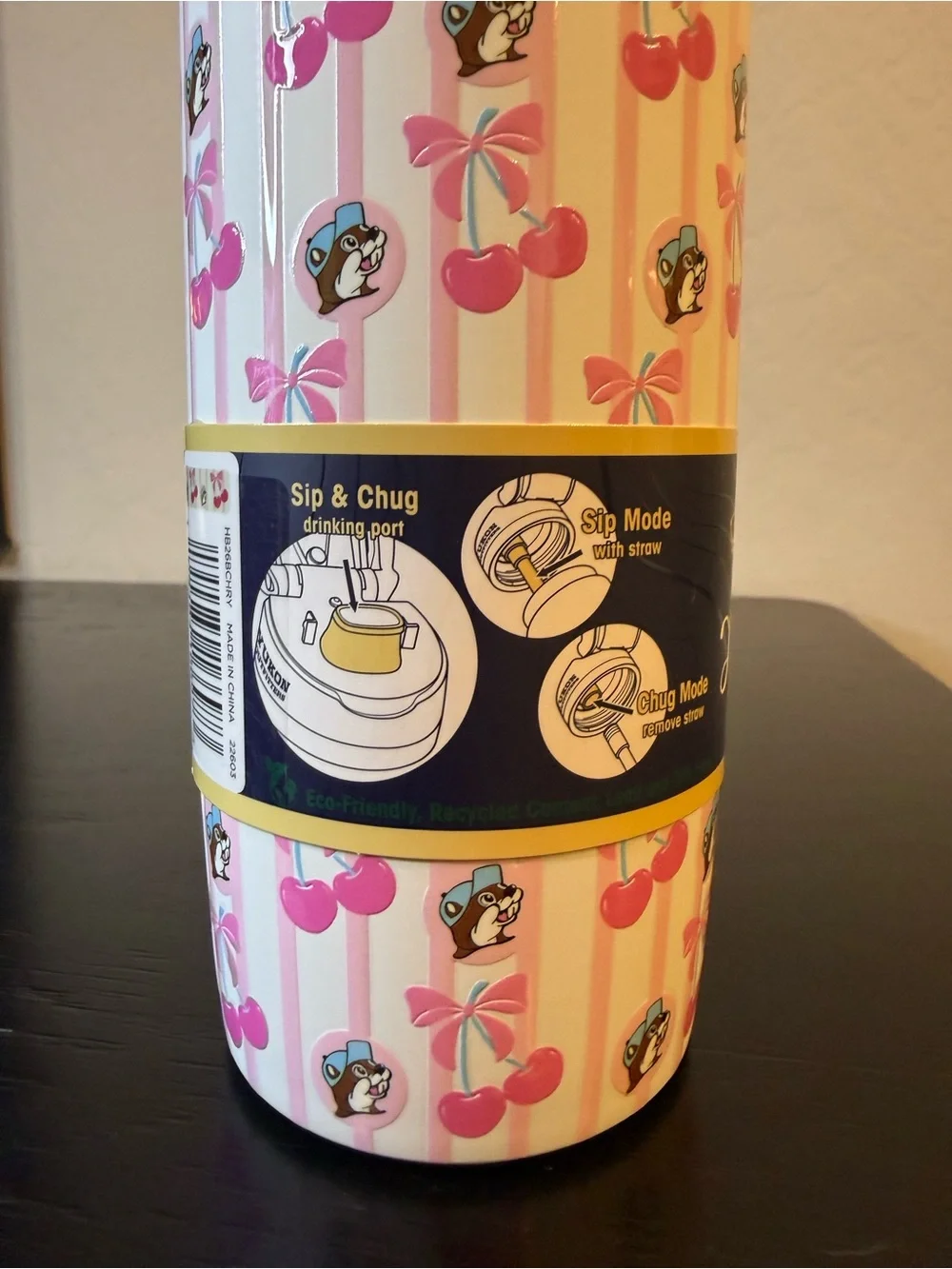 Buc-ee’s Yukon Outfitters HydroBubble cherries and bows Water Bottle NEW RELEASE